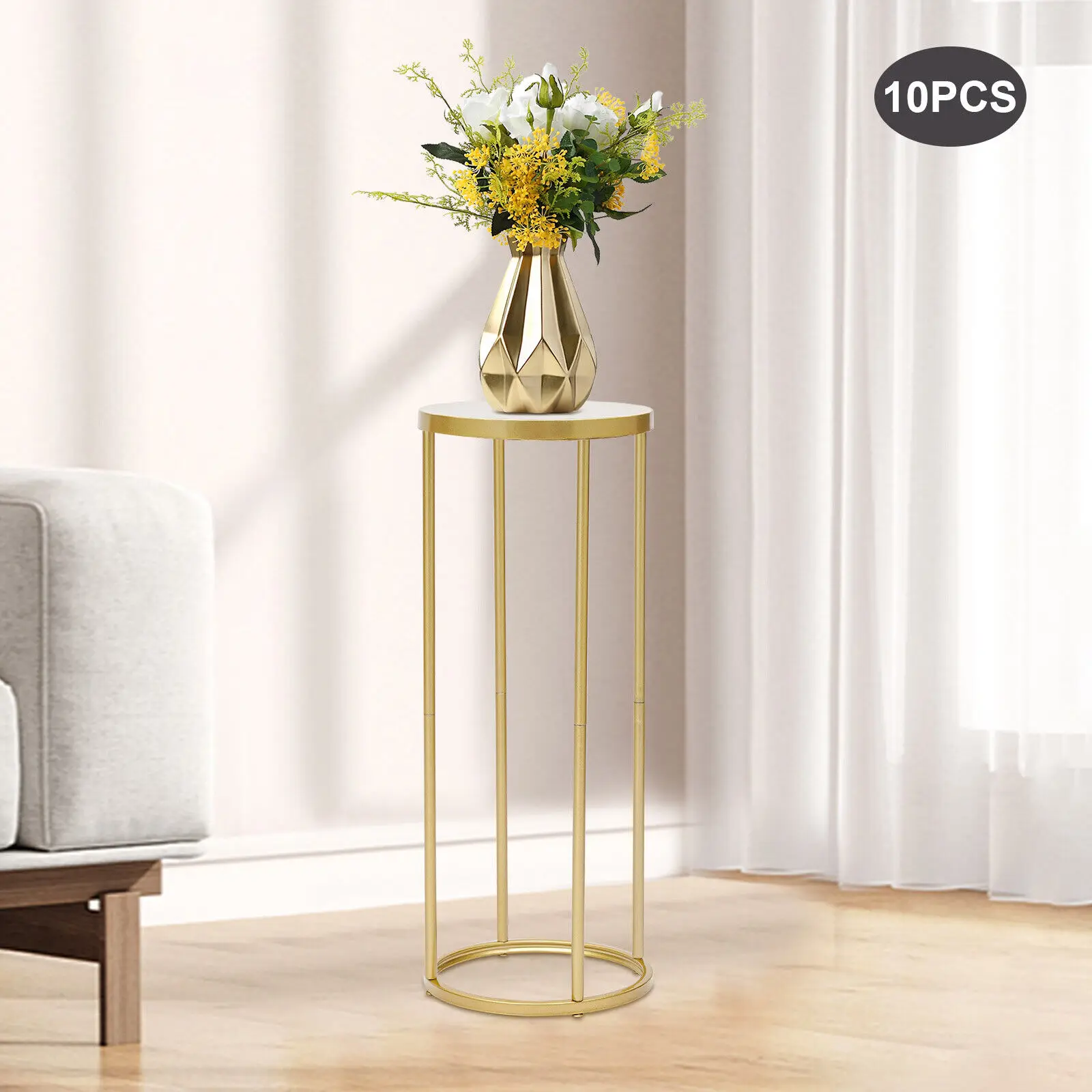 10개 직사각형 꽃 디스플레이 랙 웨딩 파티 DIY 테이블 장식 센터피스