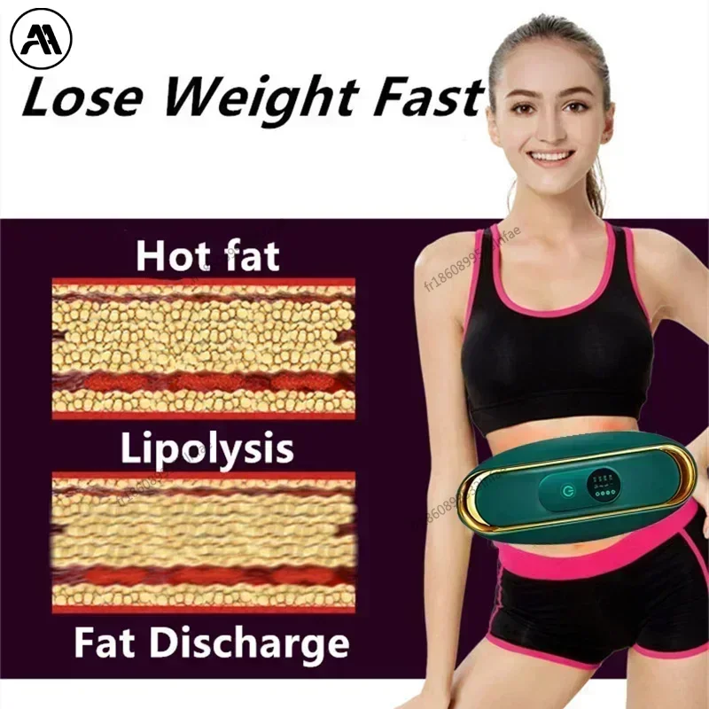 Máquina Adelgazante, Cinturón de Masaje Abdominal, Masajeador Anticelulítico, Quemador de Grasa Abdominal Eléctrico para Mujeres, Masajeador Corporal para Eliminar Grasa