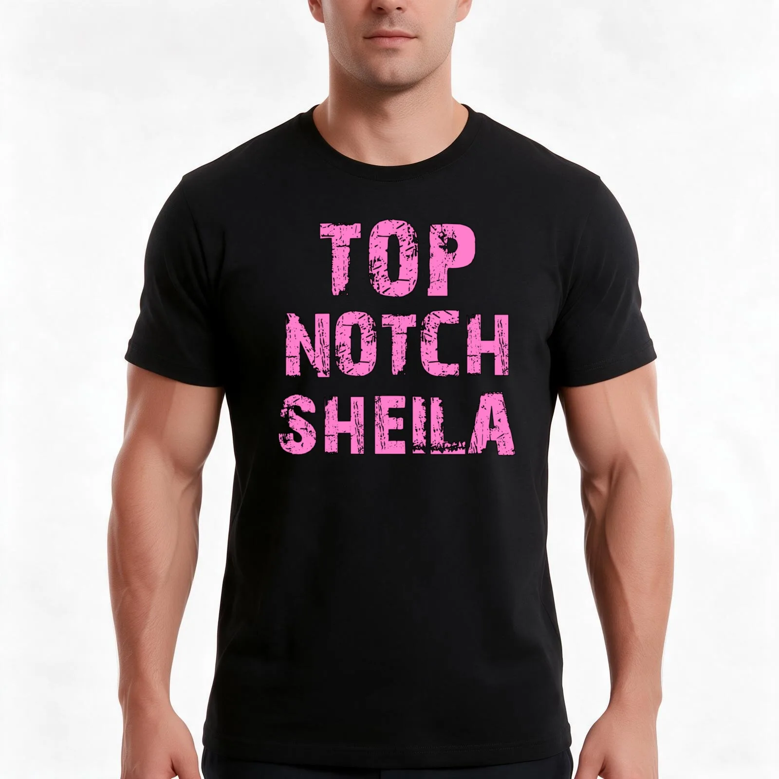 Top Notch Sheila - ozzy saying - Australia T-Shirt, Summer Casual Cotton Tee, Oversized Streetwear Tops, Vintage Graphic Print