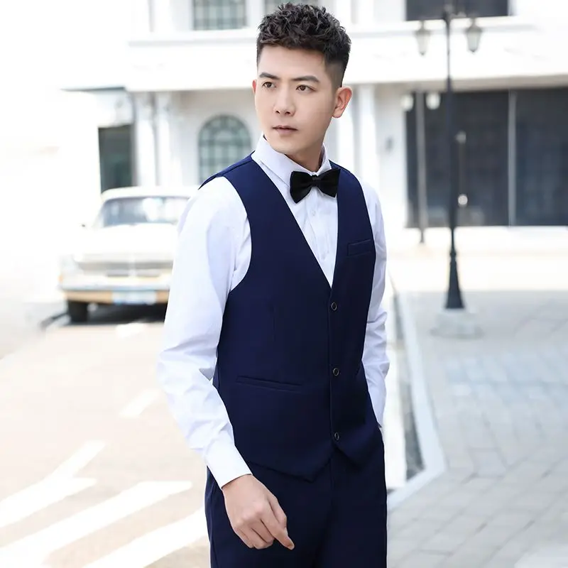 Wedding Brother Outfits Summer Three Piece Suit Set Groomsman Group Wear Men Shirt Tuxedo Vest Formal Attire