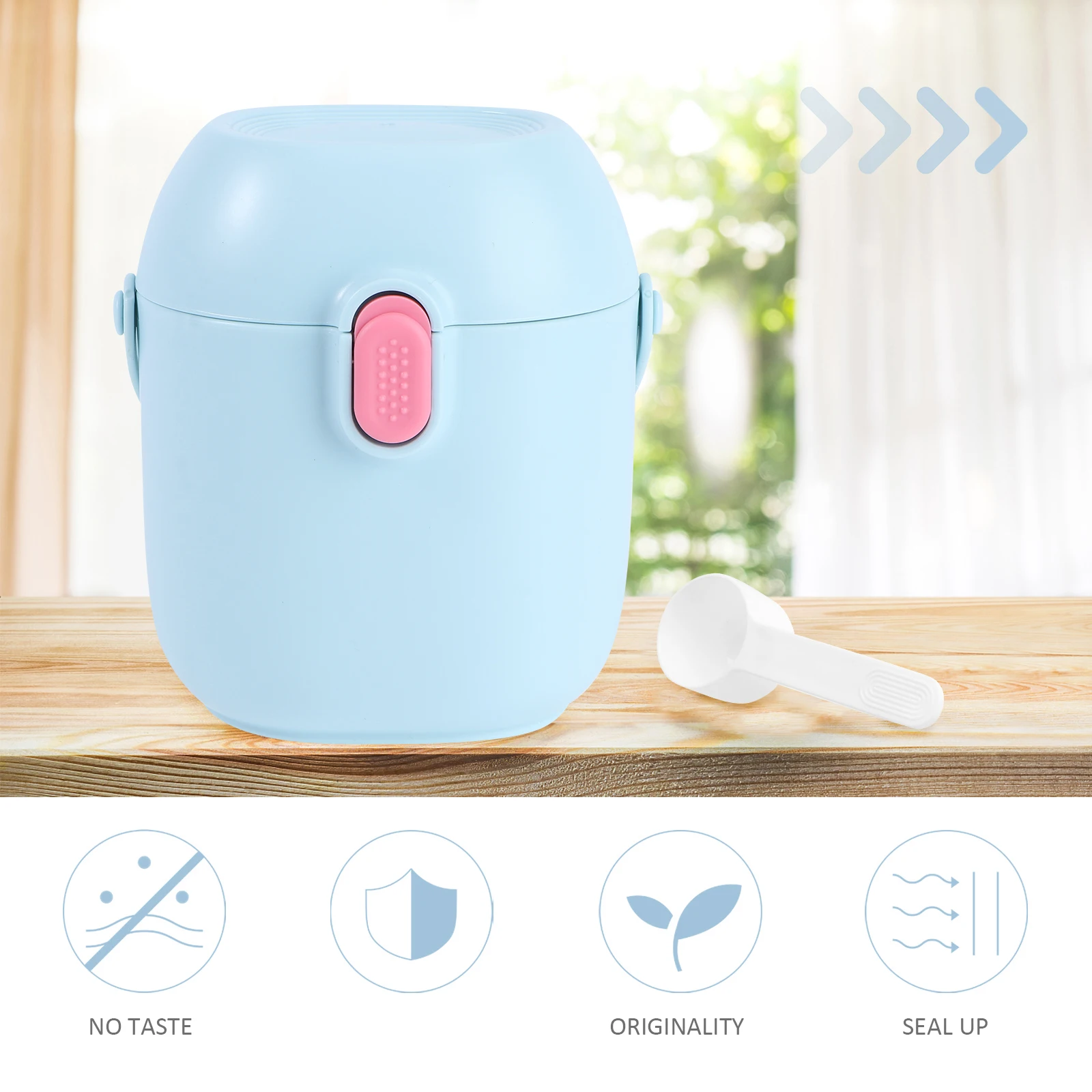 

Portable Milk Powder Box Large Capacity Safe PP Material Heat Resistant Baby Food Container Durable Easy to Clean Non Deformable