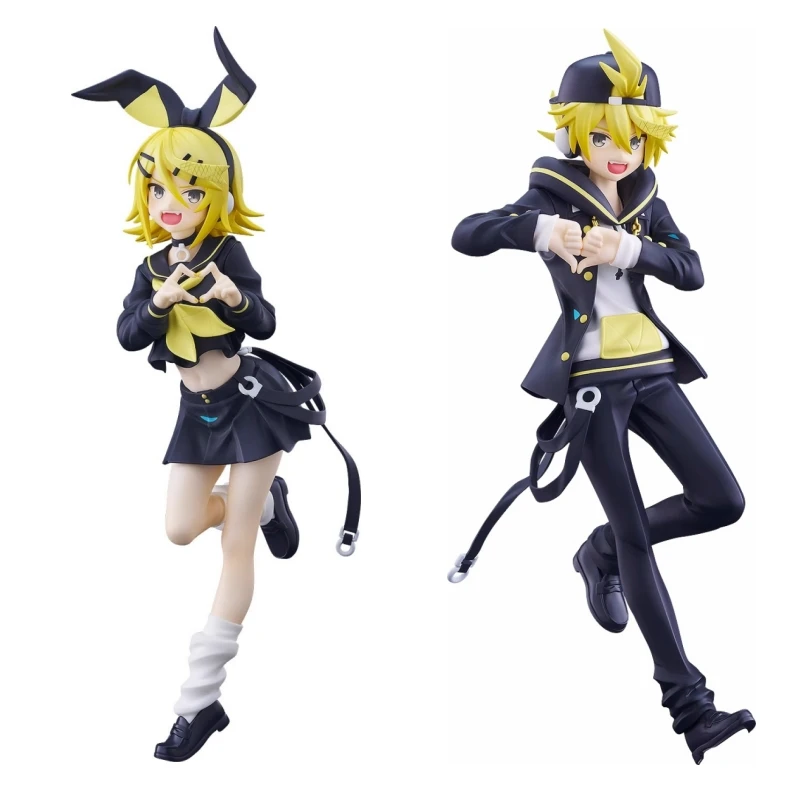 22Cm Good Smile Gsc Pop Up Parade Vocaloid Kagamine Len Kagamine Rin Action Figure Model Ornaments Garage Kit Toys Gift