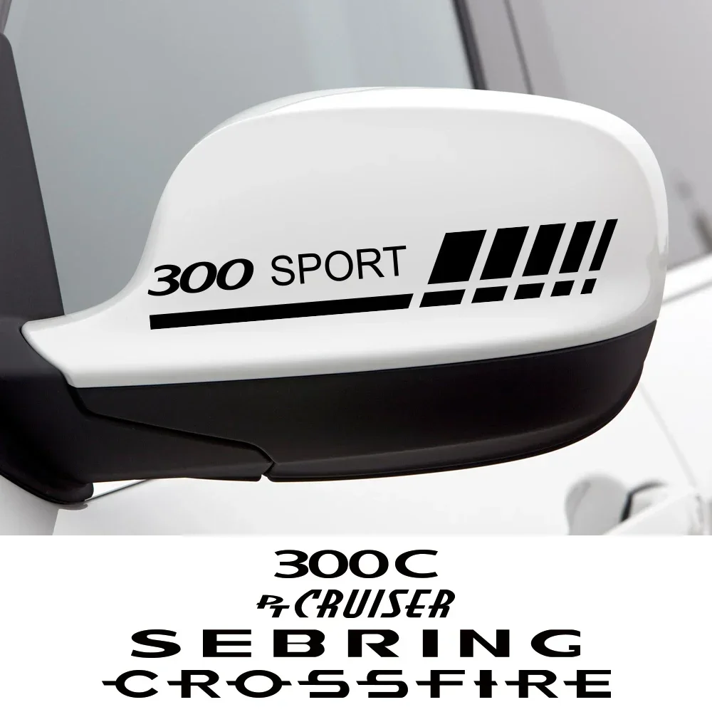 

Car Rearview Mirror Stickers Exterior Accessories For Chrysler 300 300C PT Cruiser Voyager Sebring Pacifica Crossfire 200 ASPEN