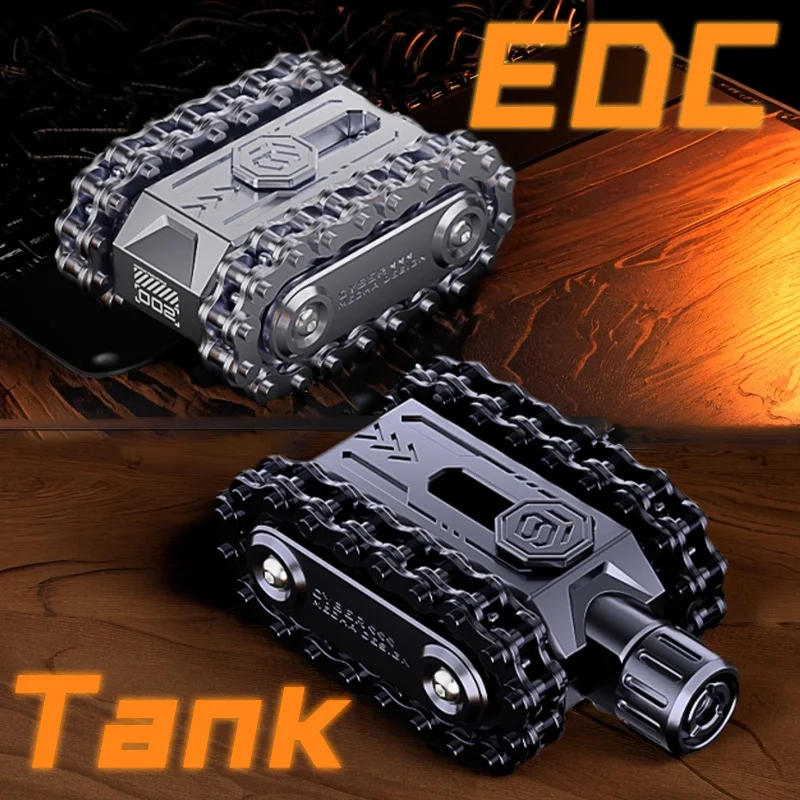 Metal Rotating Tank Fidget Toy  Hardcore Military Style Magnetic EDC Stress Relief Gadget and Fidget Spinner, Perfect Kids Gift