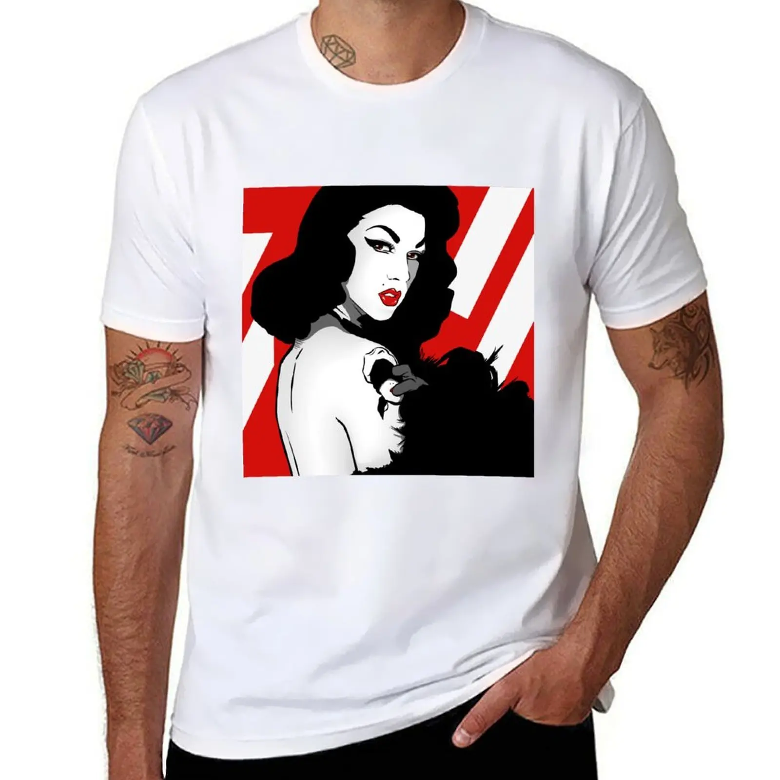 

RPDR Violet Chachki Shirt T-Shirt cotton t shirts man 100% t shirt man designer T-Shirt