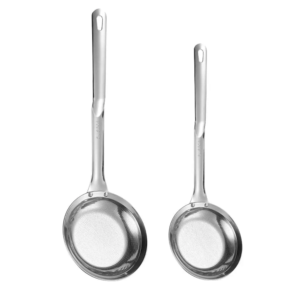 

Oil Colander Stainless Steel Skimmer Dispenser Metal Strainer with Handle Filter