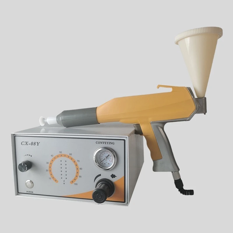 Experimental Testing Electrostatic Powder Coating System Machine Spraying Gun Equipment Electric Spray Gun Paint Sprayer