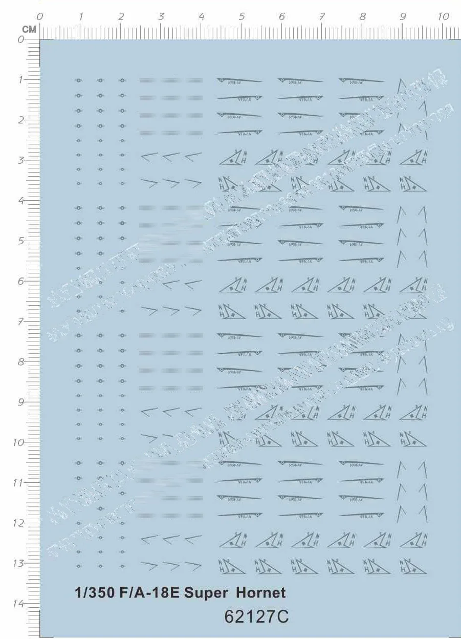 1/350 F/A-18E Super Hornet Carrier-based Fighter Markings Model Kit Water Slide  Decal