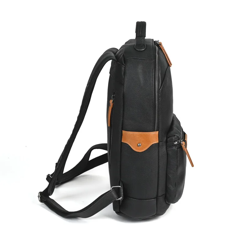 Рюкзак из натуральной кожи высокого качества, мужская дорожная сумка для выходных в стиле ретро, женская роскошная школьная сумка из натуральной яловой кожи для 16-дюймового ноутбука