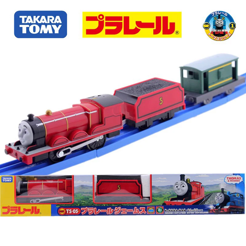 TAKARA TOMY Tomas Rail train toy TS-05 James James animated character model, children's educational toy, holiday birthday gift.