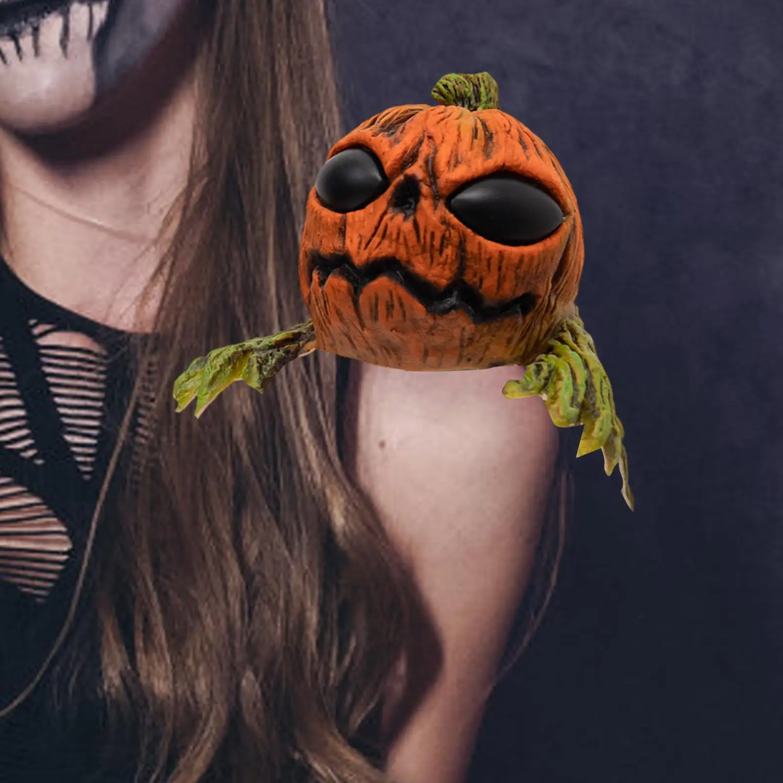 Marionnette d'épaule de citrouille drôle de fête d'Halloween pour les événements sur le thème du club
