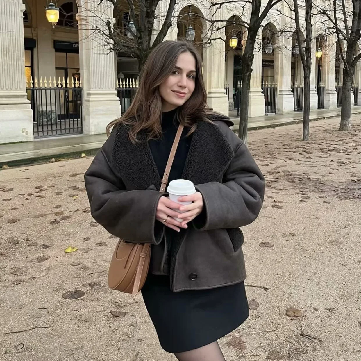 2025 ฤดูใบไม้ผลิและฤดูใบไม้ร่วงใหม่ Casual FUR lapel เสื้อแจ็คเก็ตสองด้าน 1106