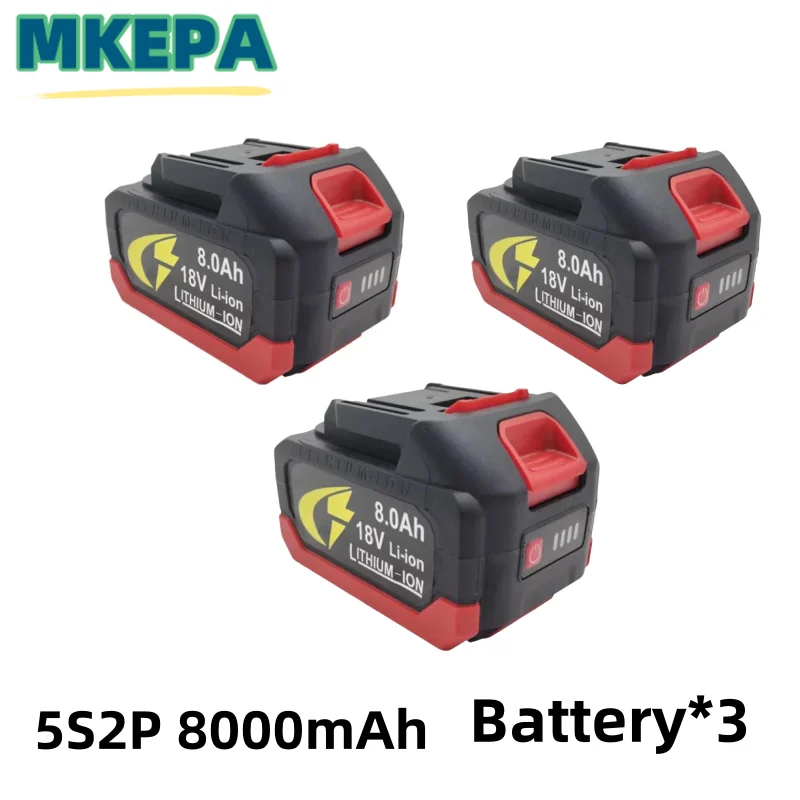 18V 5S2P 5S3P 5S4P Makita 18650 lithium battery can charge 8.0Ah 12.0Ah 16.0Ah battery with high current and high discharge