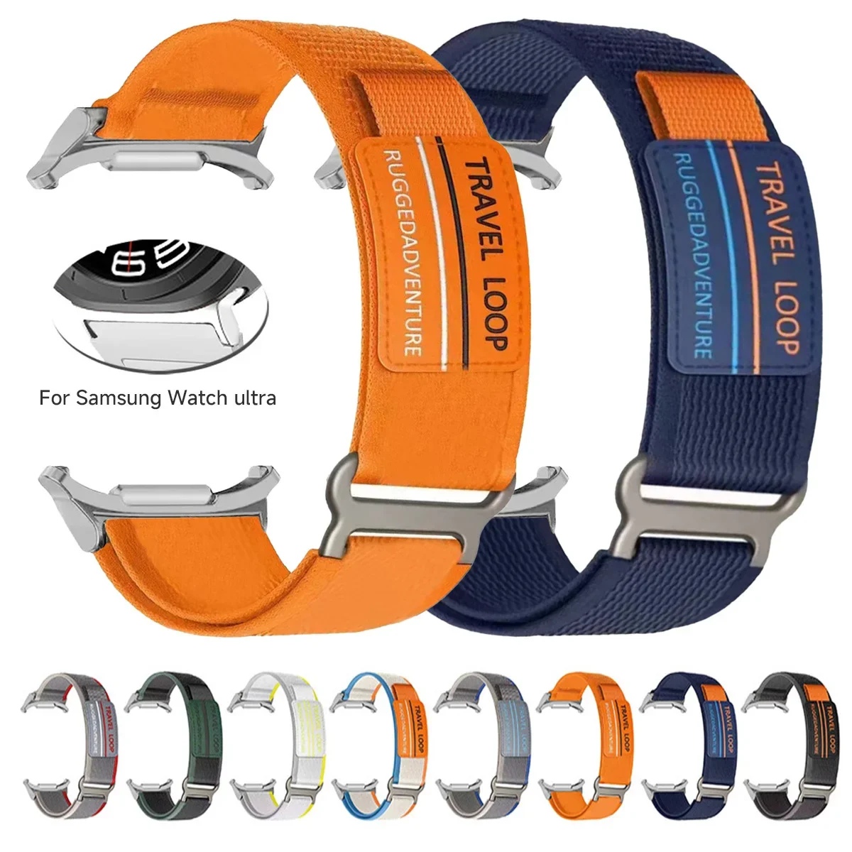 Trail Loop For Samsung Galaxy Watch 7 Ultra Strap 47mm accessories Sport Nylon bracelet Samsung Galaxy watch Ultra band 47 mm