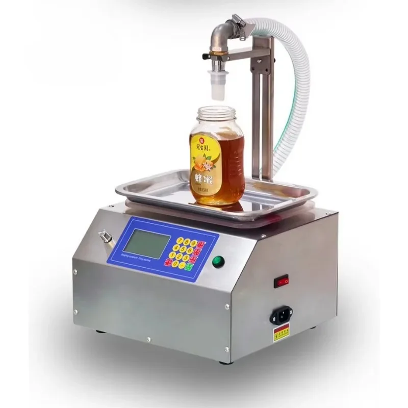 電気液体充填機,蜂蜜,ゴマ,ペースト,食用油接着剤,110v,220v,定量的液体ディスペンサー