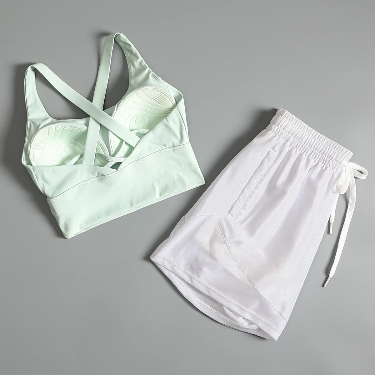 

Running suit for women in summer gym exercise quick-drying gathering bra beauty back professional Pilates yoga sportswear