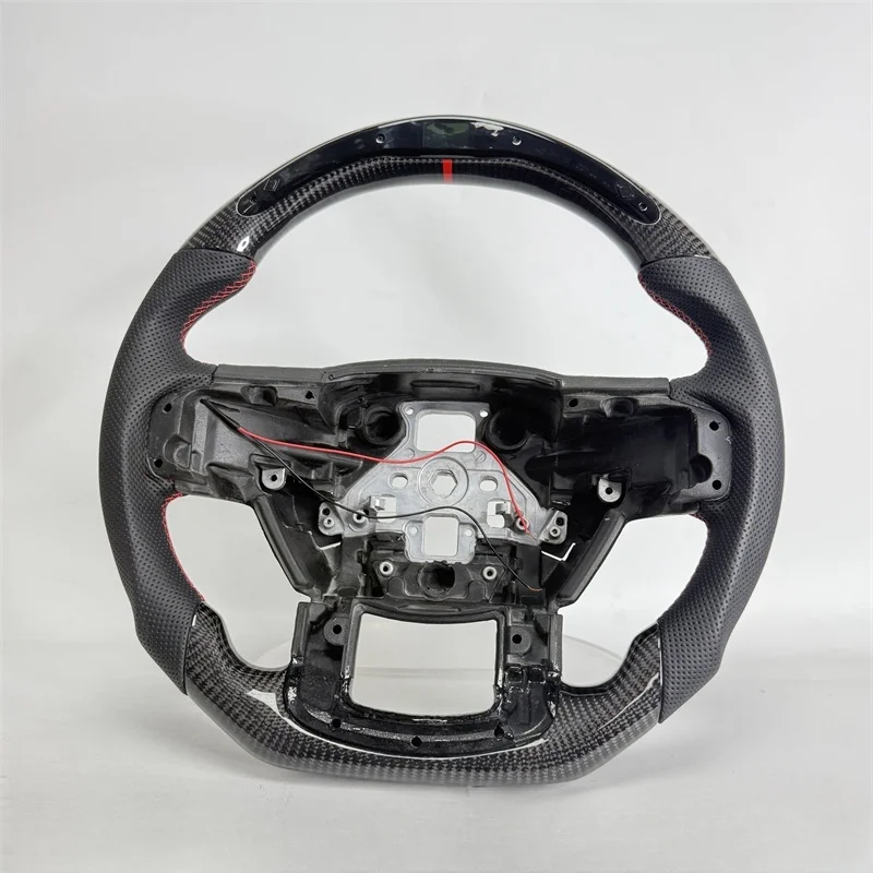 Customized Carbon Fiber LED Leather Steering Wheel for 2015-2020 for  F150 Raptor Car Interior Accessories