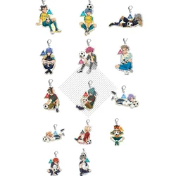 Game INAZUMA ELEVEN 11 Keychain Doll Anime Shuya Goenji Asuto Inamori Ryohei Haizaki Ichirota Acrylic Keyring Pendant for Gift