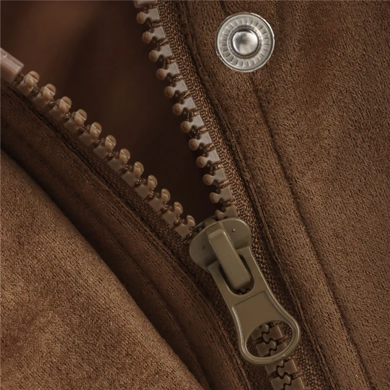 KEYANKETIAN femmes rabat poche épaule Badge col rabat Texture en daim veste de pilote ample automne nouveau manteau femmes vêtements d'extérieur