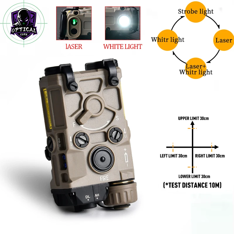 

WADSN Tactical OGL Nylon Laser Red Dot Aiming White Light Lamp No IR Night Vision Sight Air Gun Equipment Indicator Strobe Light