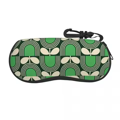 Striped Tulip Print Sunglasses Soft Case Neoprene Zipper Orla Kiely Art Shell Eyeglass Case Protective Box For Glasses