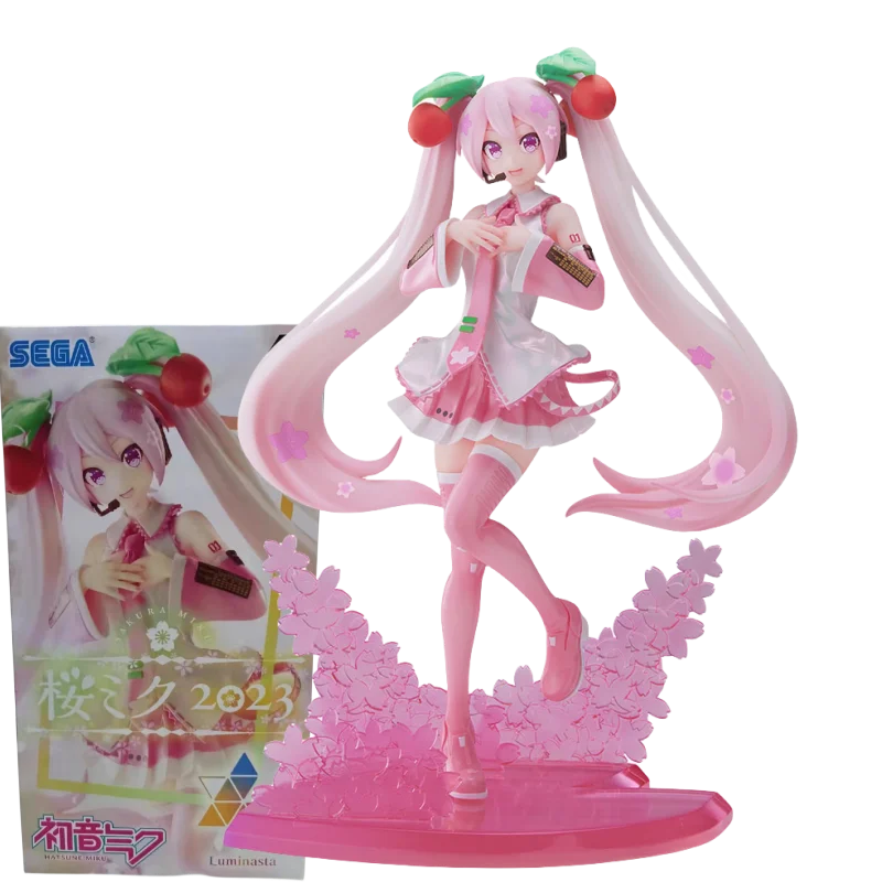 

Genuine Hatsune Miku Anime Figure Cherry Blossoms 2023 Action Figure Toys for Boys Kids Gift Collectible Model Ornaments