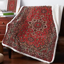 Vintage Flower Indian Bohemia Blankets Winter Warm Cashmere Blanket Office Sofa Soft Throw Blanket Kids Bed Bedspread