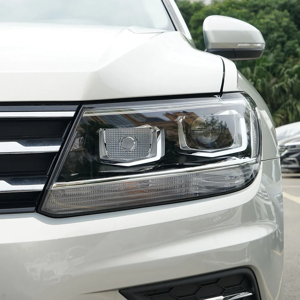 For Volkswagen VW Tiguan L 2017 2018 2019 2020 2021 Low Car Headlight Shell Transparent Lampshade Headlamp Cover Lens Plexiglass - view 5