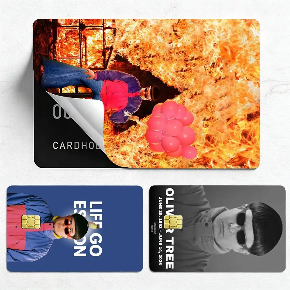 O-Oliver Tree U-Ugly is Beautiful  Credit Card HD Stickers Game Card Decal Small Chip Waterproof Sticker Gift