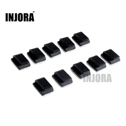 10PCS fibbia di cablaggio nera con adesivo biadesivo 3M per RC Crawler Car RC Boat Drone modello RC