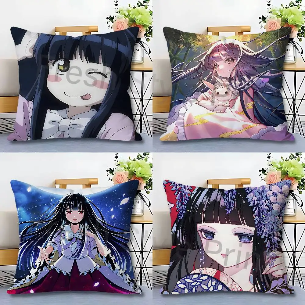 

Cute K-Kaguya H-Houraisan Pillow Cases for Bedroom Living Room Sofa Home Decor Polyester Cushion Cover with Zipper