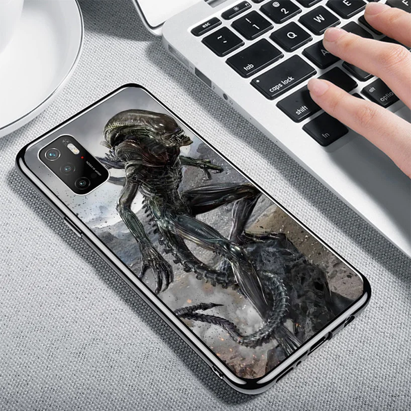 เคสโทรศัพท์เพ้นท์สี Alien VS Predator สำหรับ Xiaomi poco X6 X5 X4 NFC X3 Pro F6 F5 F4 GT F3 F2 F1 M5S M4เคส fundas แบบนิ่ม M3