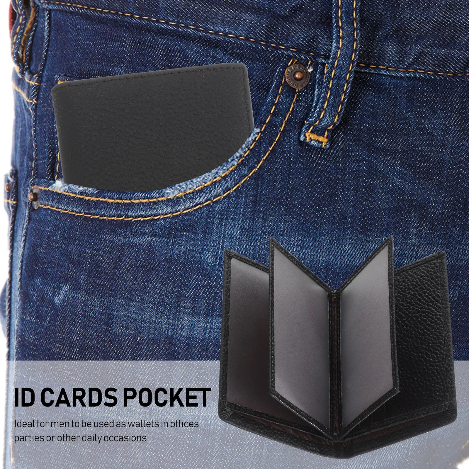 

Wallet For Men Large Capacity Credit Cards Holder Id Driver License Holder Business Cards Case Cash Organizer