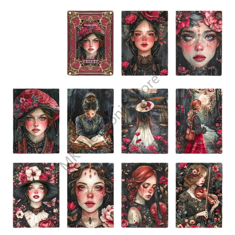 R2LF 30Pieces Antique Scrapbooking Paper 10x14cm Background Decoration Paper For Craft Journal Notebook Photo Album Packaging