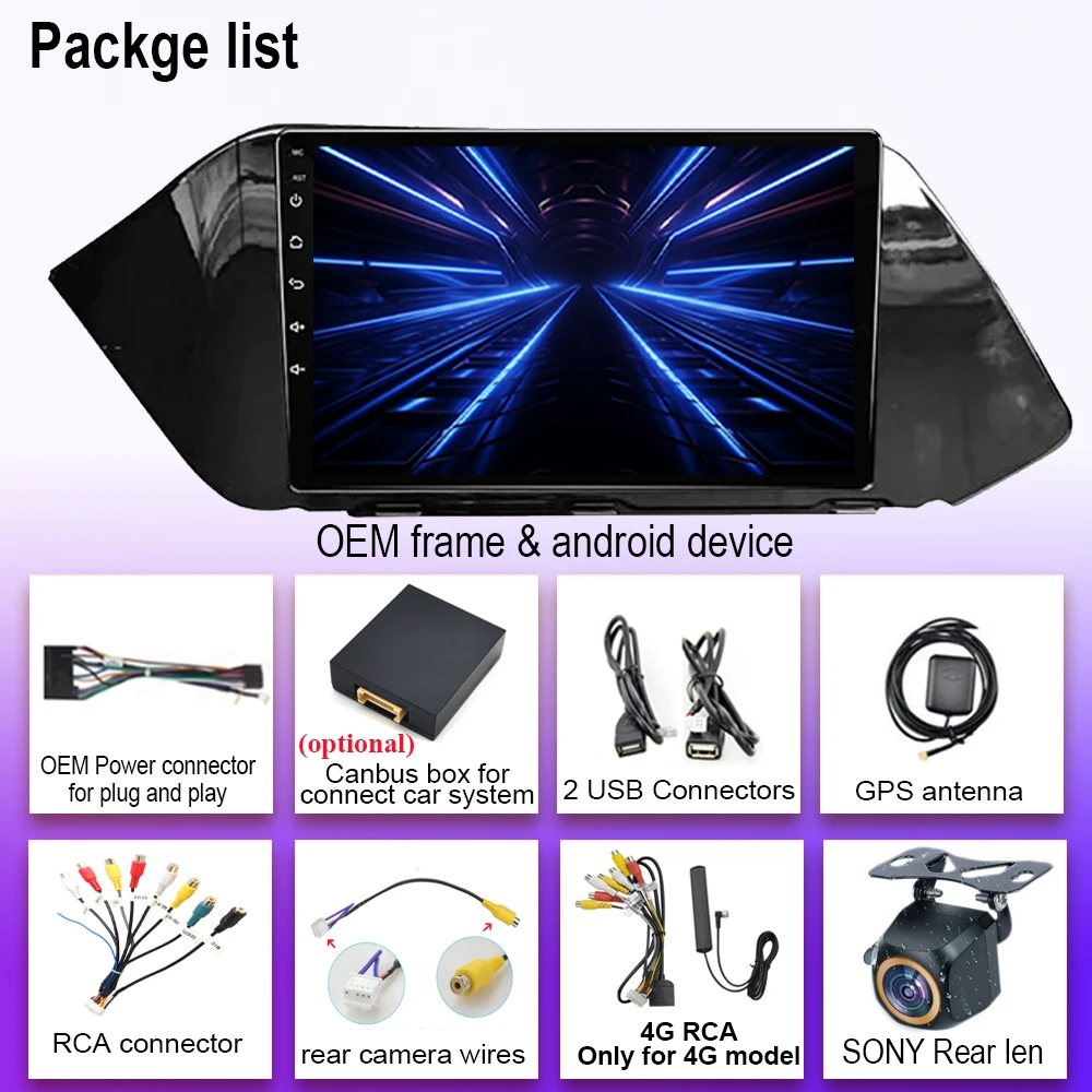 Android 14 Car For Hyundai Sonata DN8 2019-2020 Auto Radio Stereo Multimedia Player GPS Navigation NO 2din DVD Wireless Carplay