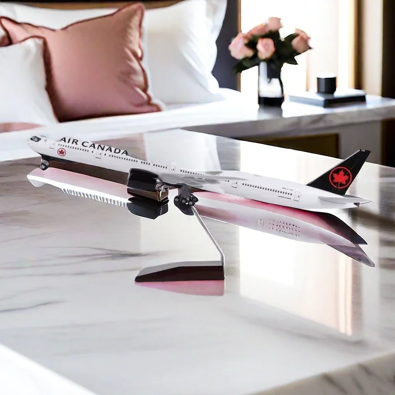 

1/157 Scale 47CM Airplane Air Canada Boeing B777/B787 Airline Aircraft Model Diecast Resin Plane Aircraft Collection Display Fan