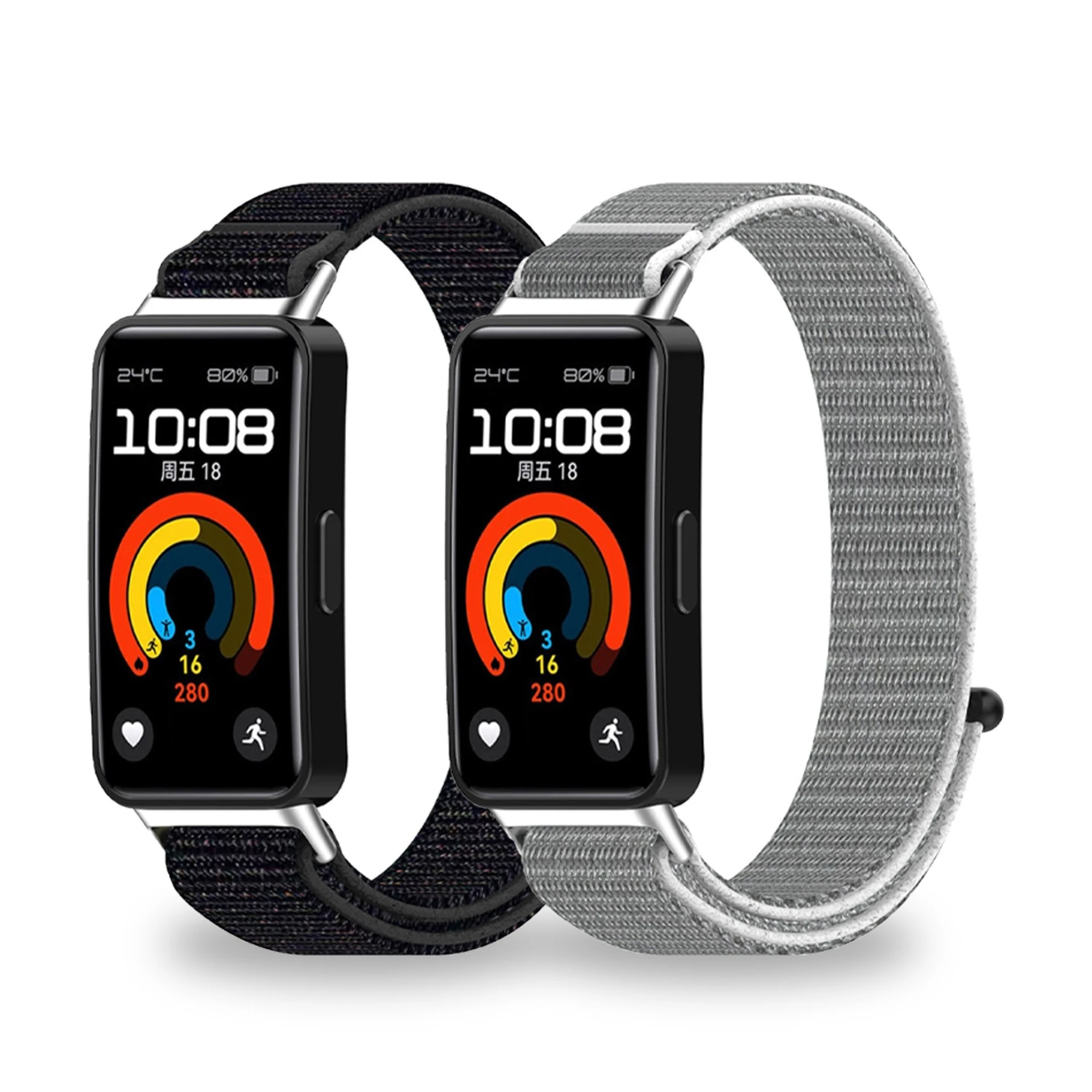 Klassisches Nylon-Uhrenarmband, passend für Huawei Watch Band 8/9/10, Nylon-Schlaufenarmband