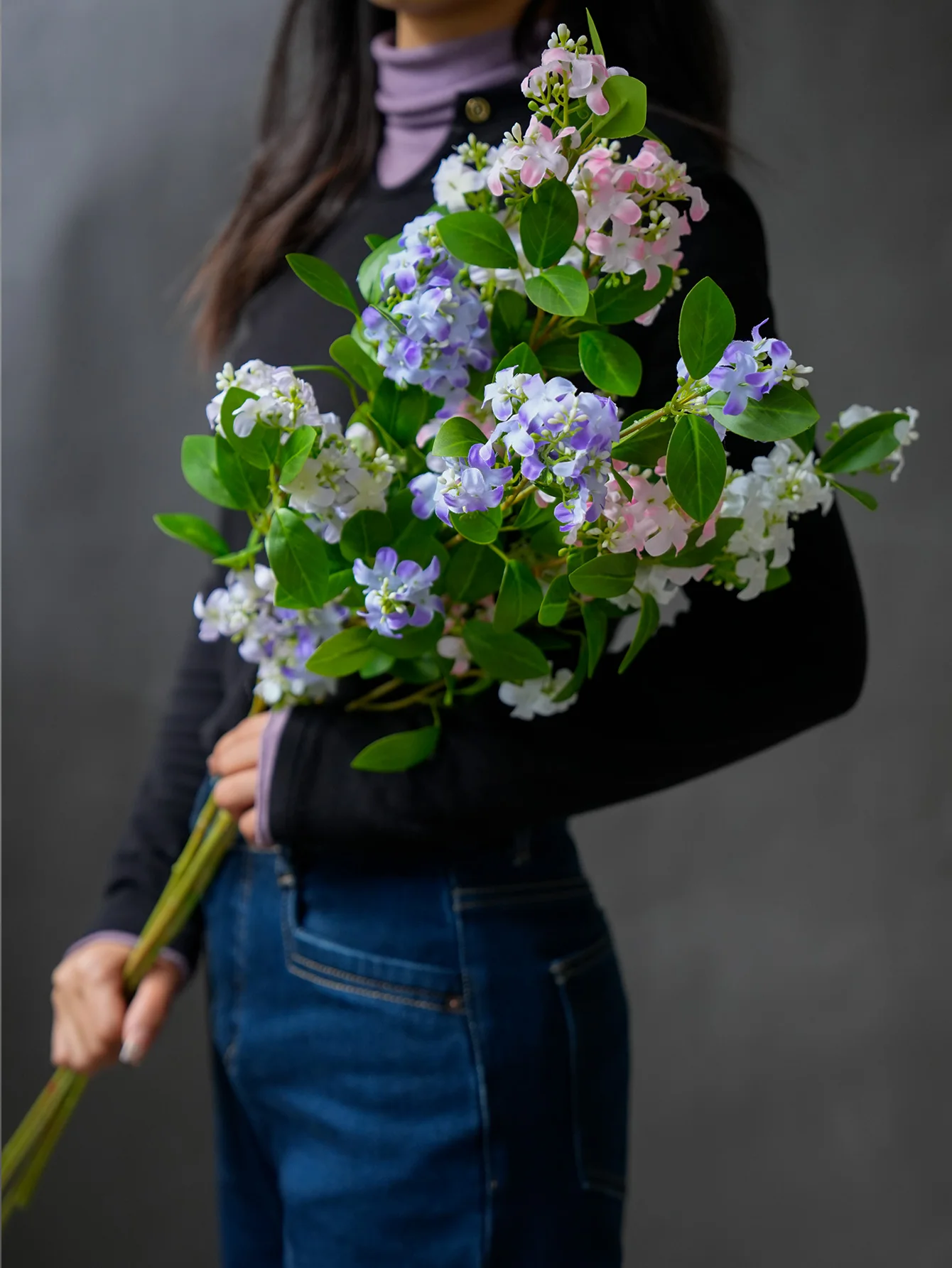 1 Stück Künstliche Hortensie Hochzeitsblumen Wanddekoration Heim Raumdekoration Zubehör DIY Brautstrauß Hintergrund Innenbereich