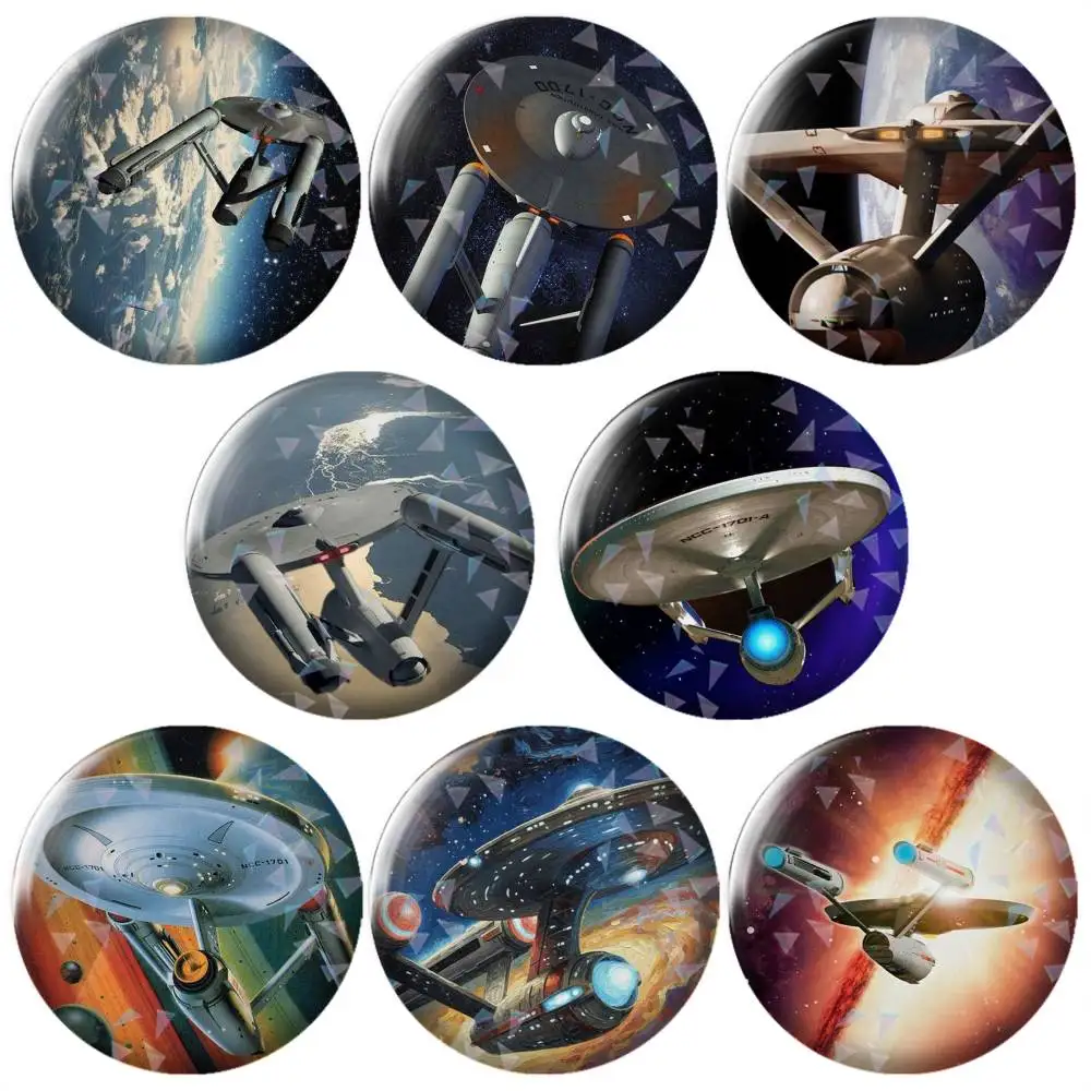 Broche décorative en métal sur le thème de l'espace Trek, pour sacs à dos, vêtements, vestes, accessoires, souvenir.