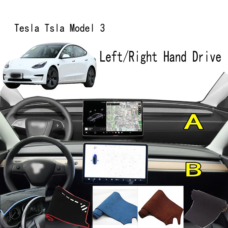 

Аксессуары для Tesla Tsla Model 3 y, крышка приборной панели, приборная панель, коврик для приборной панели, защитный коврик для приборной панели