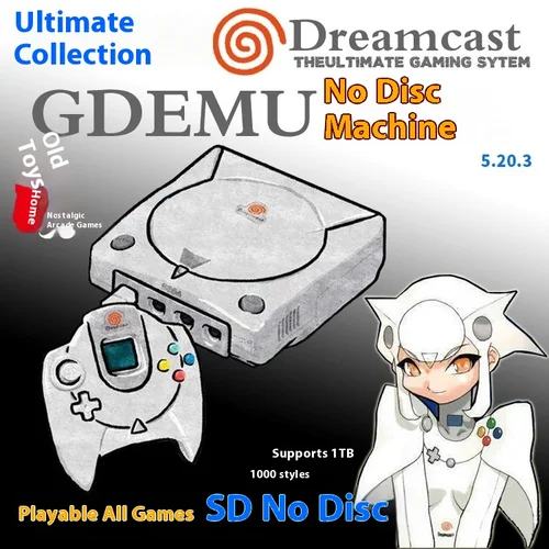 Imagen 2 del producto Máquina de juego Dreamcast Dc Retro Gdemu Original Dreamcast Dc consola de juegos disco duro juegos para consola Hdd Japón Europa regalo