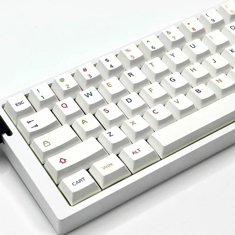 Multicolored Theme Keycaps Set Cherry Profile PBT Sublimation Custom Original Handmade Keycaps for Mechanical Keyboard Gifts