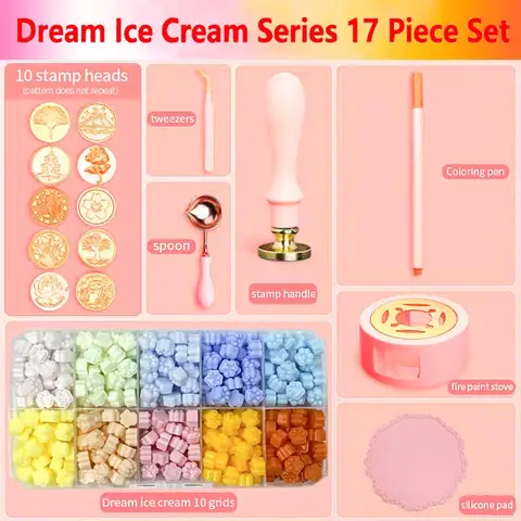 Wax Seal Stamp Kit 17/18/23/26pcs,Heater, Pen,Perfect Decoration For Wedding Invitations for Gift and Craft