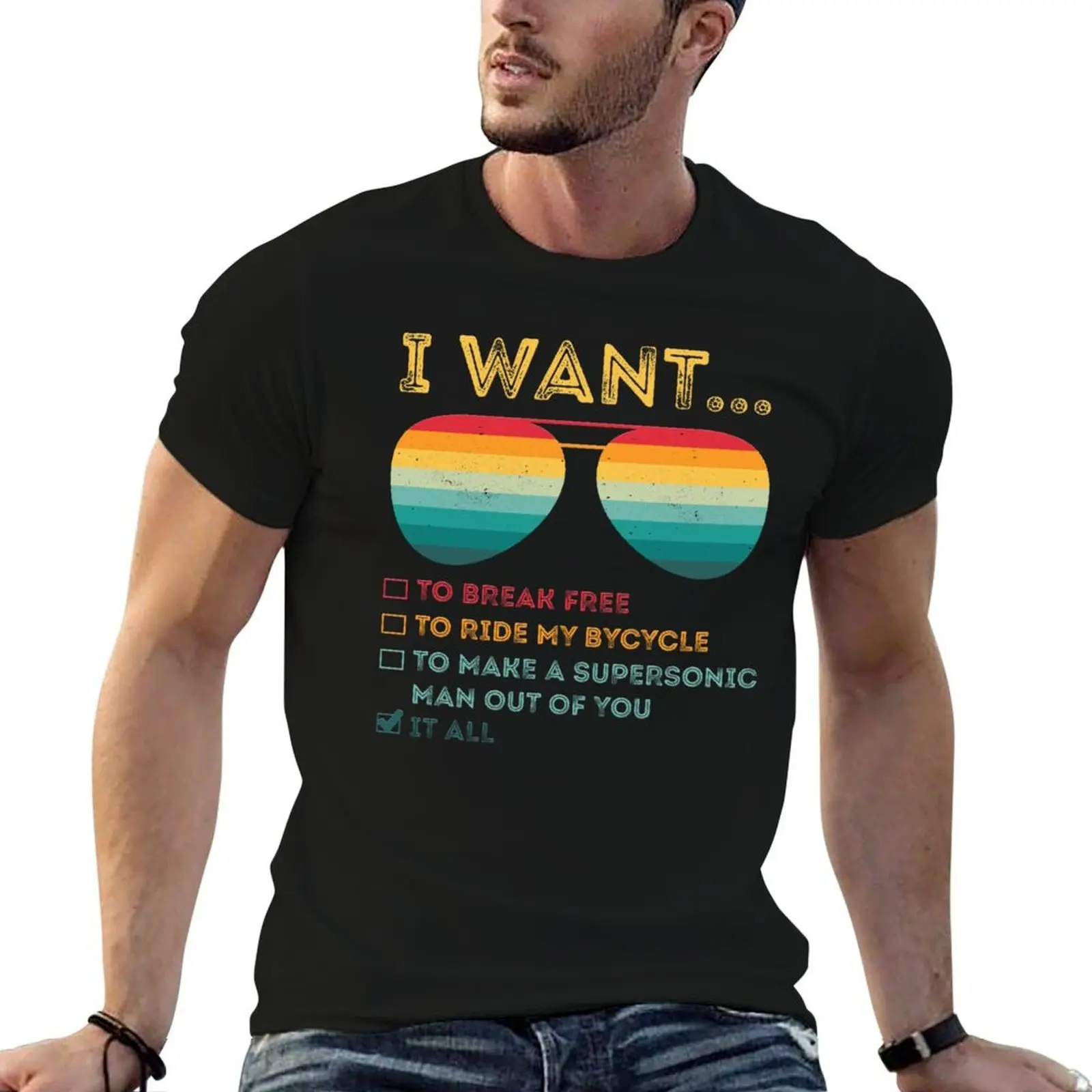 Camiseta divertida para amantes de la música, disfraz de ciclista, camiseta informal para el trabajo, regalo para amantes de la música