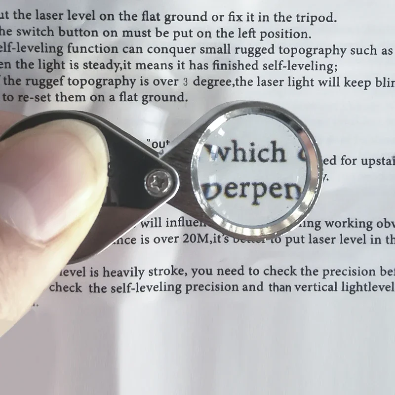 Imagem -06 - Mini Diamante Lupa Jóias Lupa Óculos 10x 20x 30x Pocket Magnifier Mini Triplet Eye Glass Ferramenta de Leitura
