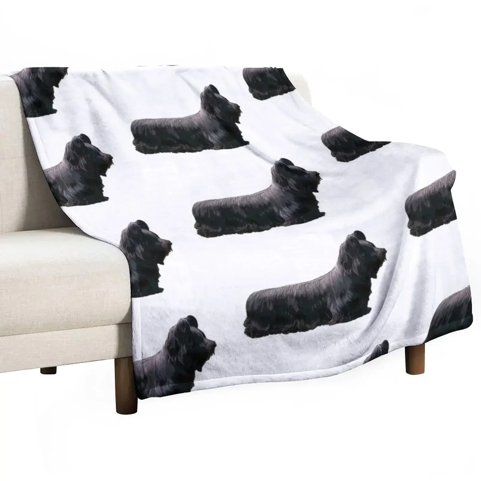 

Skye Terrier Black Beauty Throw Blanket Hairys Vintage Thermal Blankets