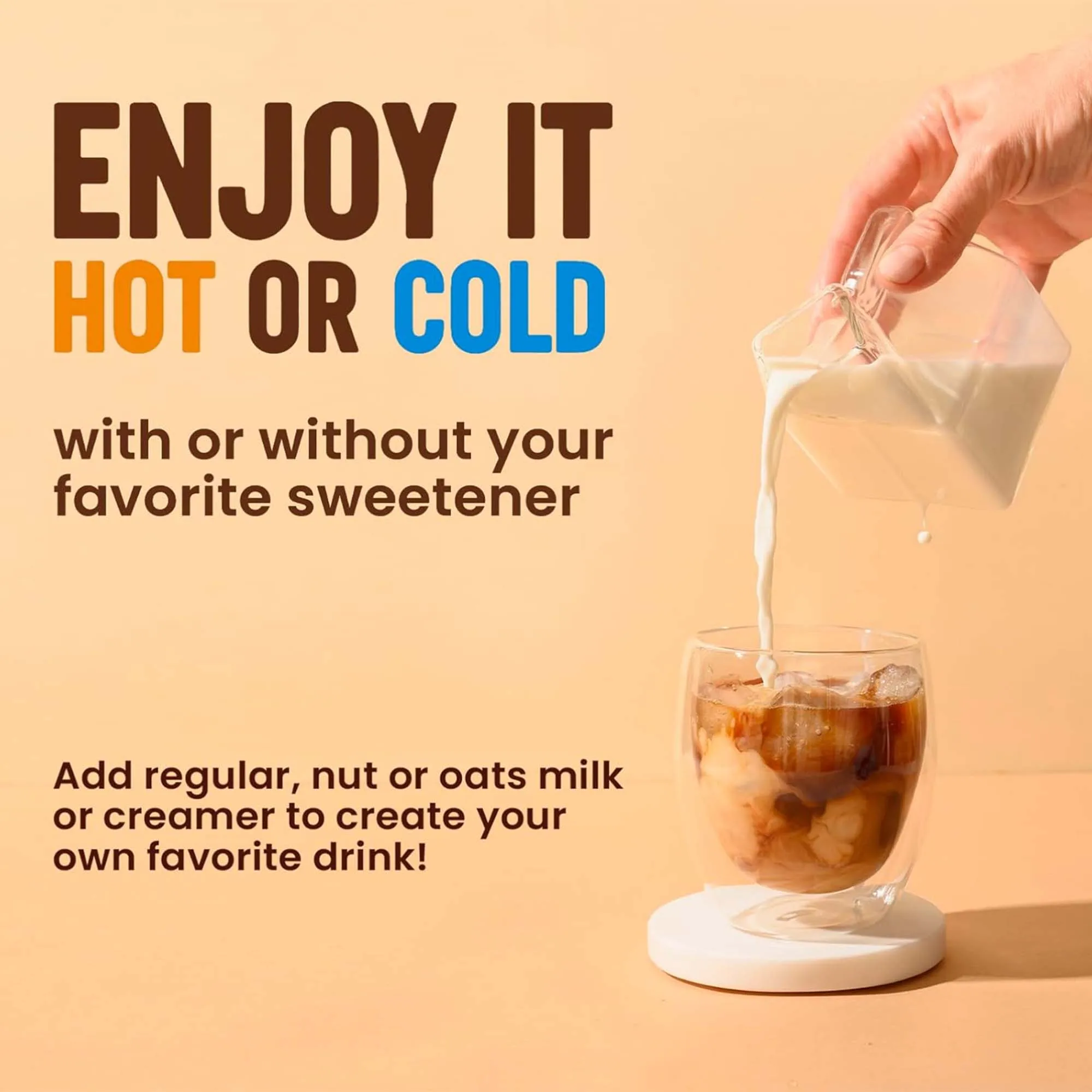 قهوة الفطر مع 10 فطر قابل للتكيف وزيت MCT، قهوة سريعة التحضير بنمو الولايات المتحدة الأمريكية، 6.35 أونصة