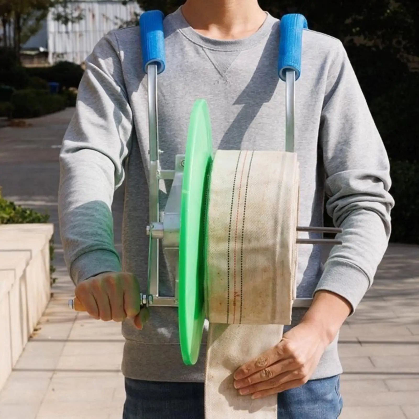 1 Piece Shoulder-carried Compact Hose Reel Heavy Duty Hose Winder Manual Water