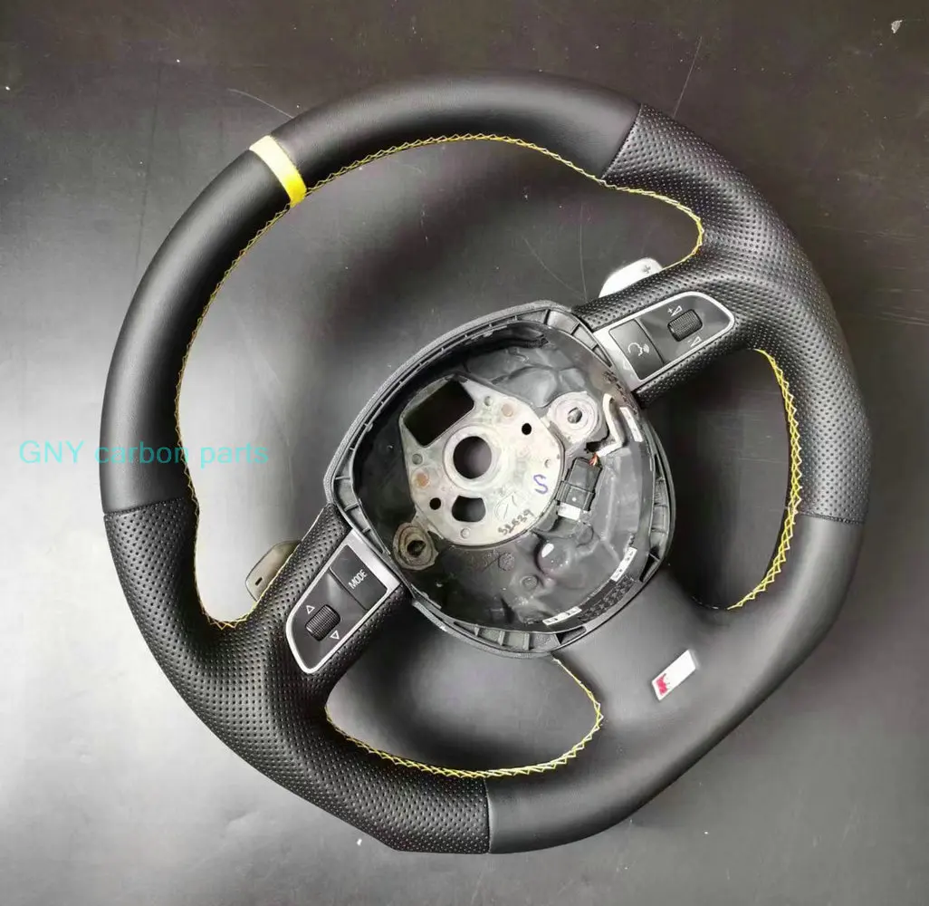 100% Real Carbon Fiber Car Steering Wheel For Audi A3 A4 A5 S3 S4 S5 S6 RS4 RS5 RS6