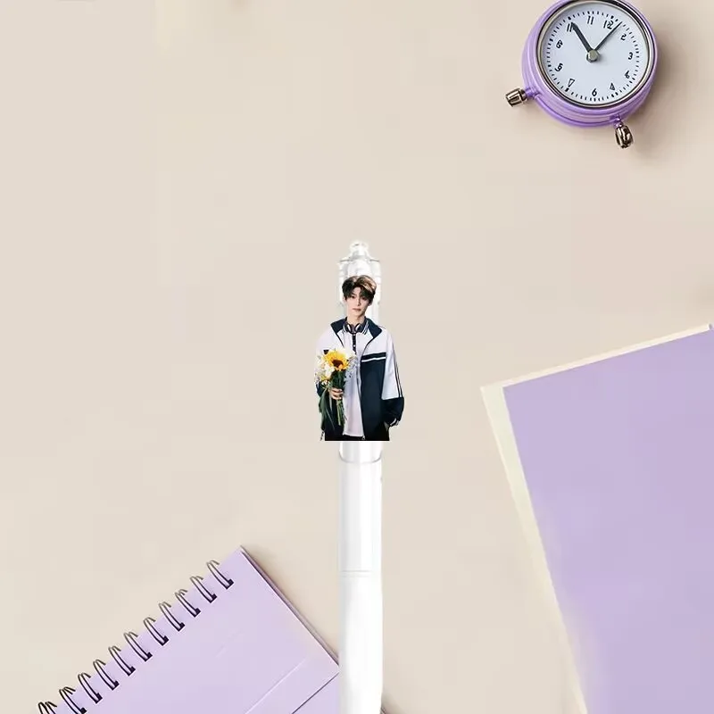 Ziyu surrounding quick-drying 0.5mm gel pen with high appearance level star student exam practice press special black pen